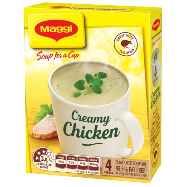 Maggi Soup For A Cup Creamy Chicken 13.5g, Pack of 4 OfficeMax NZ