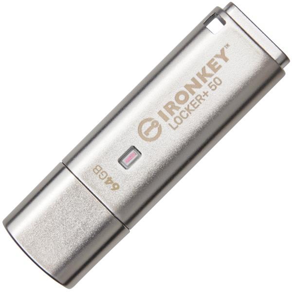 Kingston IronKey Locker Plus 50 Flash Drive 64GB OfficeMax NZ