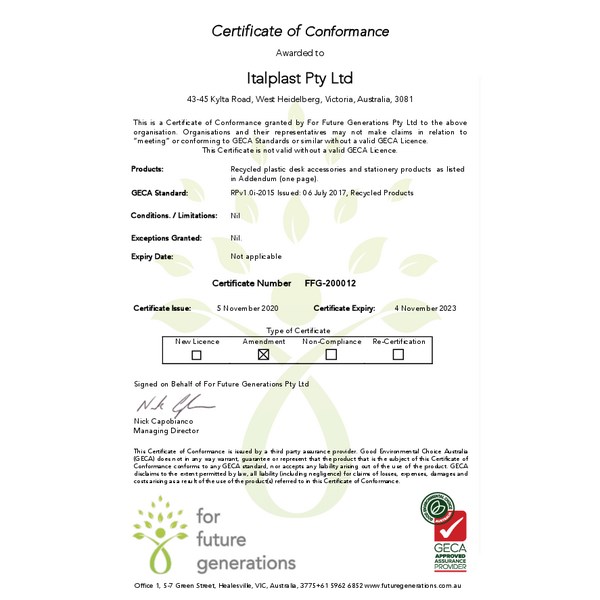 Italplast greenR Recycle Bin 15L OfficeMax NZ