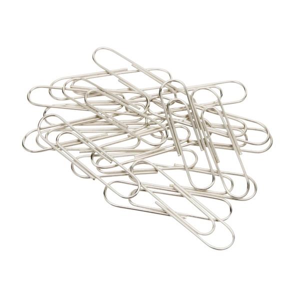 OfficeMax Paper Clips Round 33mm Silver, Pack of 100 OfficeMax NZ