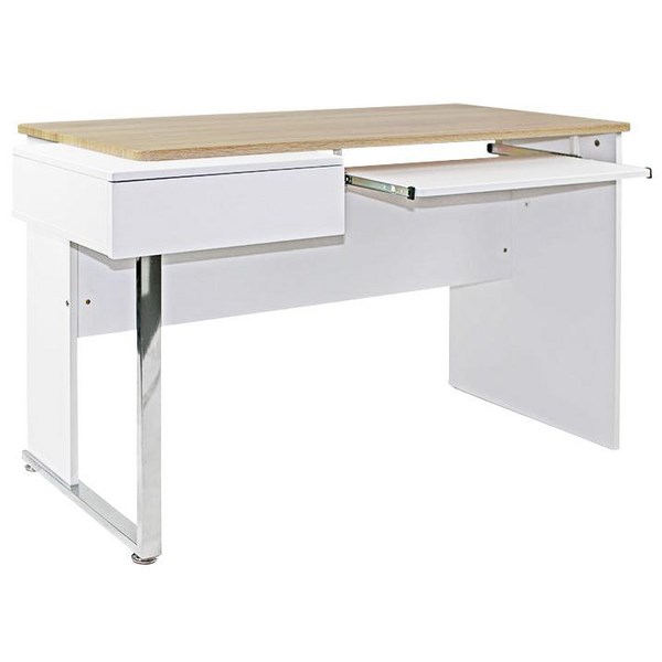 Minneapolis Desk 1300mm White/Oak OfficeMax NZ