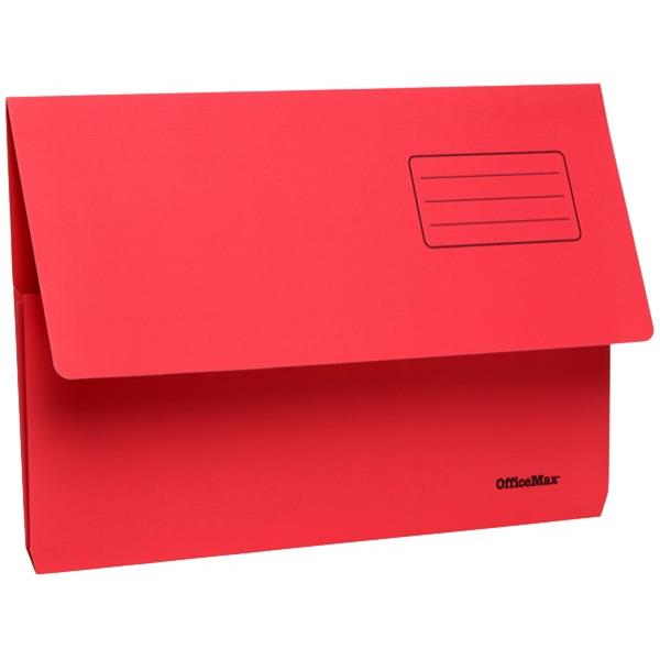 document wallet polydoc foolscap red