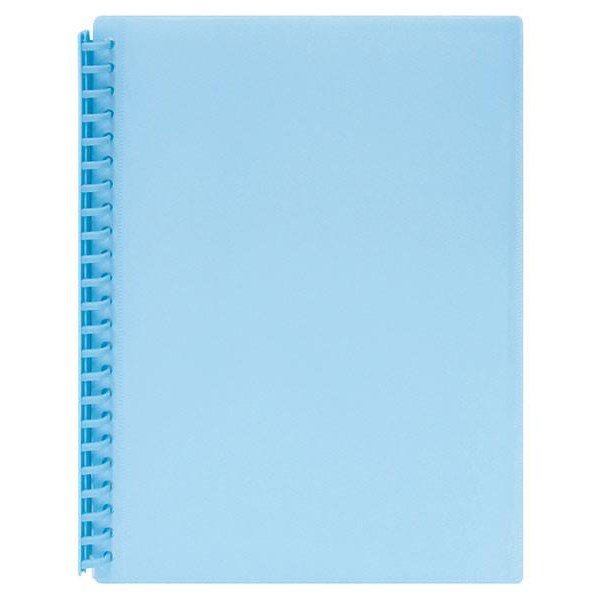 Marbig A4 Refillable Display Book 20 Pocket Pastel Blue OfficeMax NZ