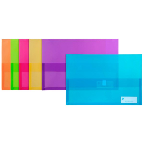 Marbig A4 Binder Wallet Right Side Zip Open Clear OfficeMax NZ