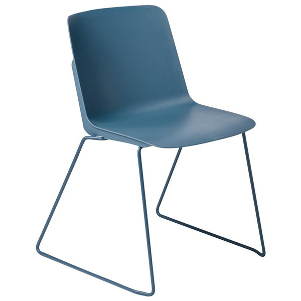 Scout Sled Visitors Chair Blue OfficeMax NZ