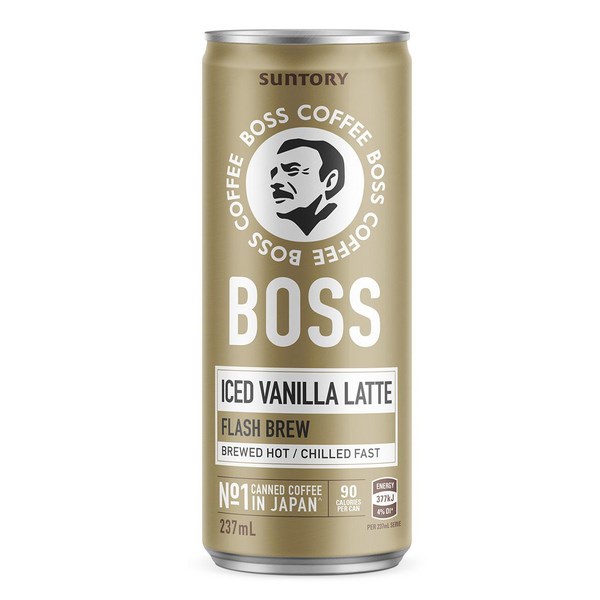 Boss Coffee Iced Vanilla Latte 237ml OfficeMax NZ