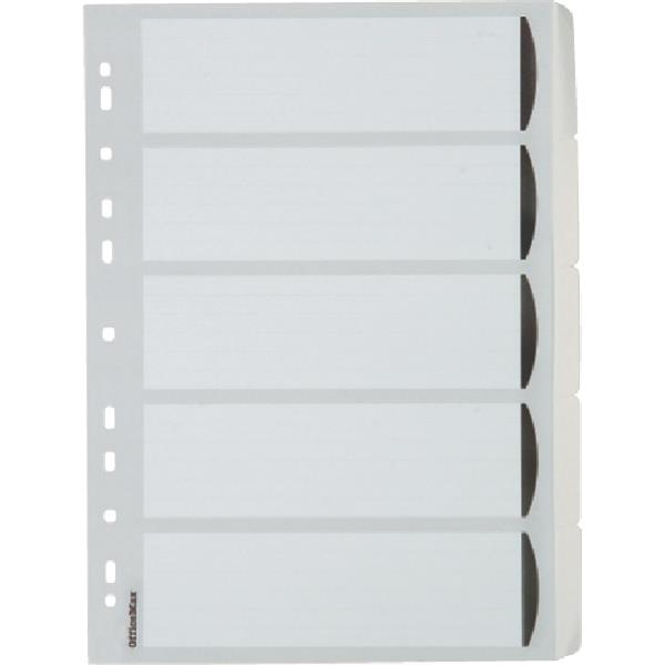 OfficeMax Index Dividers 5 Tab Reinforced A4 Cardboard White OfficeMax NZ
