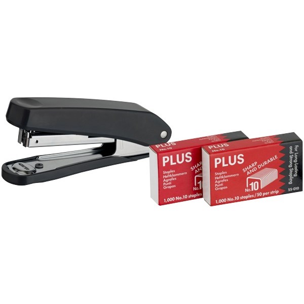 PLUS PS10E Stapler 20 Sheet Assorted Colours OfficeMax NZ