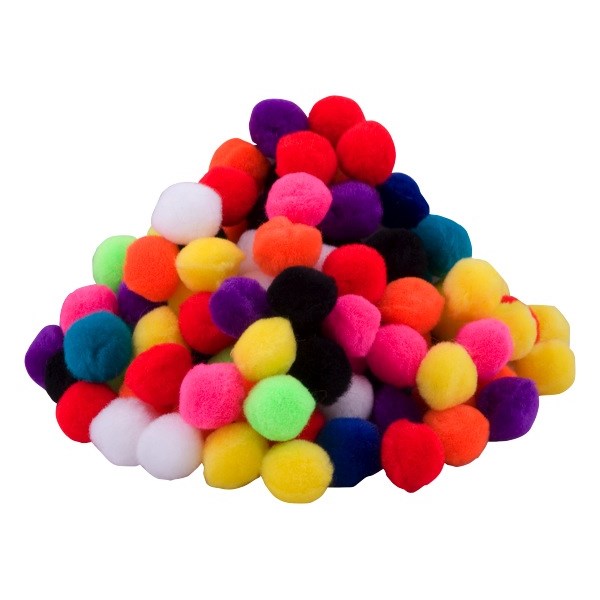 Pom Poms Small 20mm Assorted Colours, Pack of 100 OfficeMax NZ