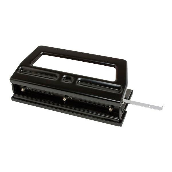 Rexel Adjustable 3 Hole Punch 25 Sheet Black OfficeMax NZ