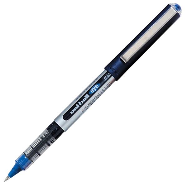 Uniball Eye UB150 Blue Rollerball Pen Micro Fine Tip OfficeMax NZ