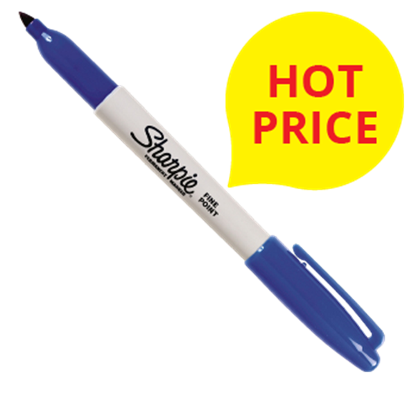 Sharpie Blue Permanent Marker Fine Tip OfficeMax NZ