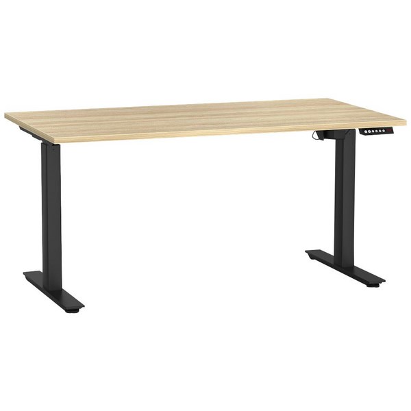 Agile 2 Electric Single User Height Adjustable Desk 1500mm Atlantic Oak