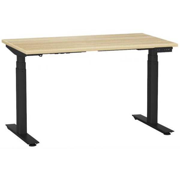 Agile 3 Electric Single User Height Adjustable Desk 1200mm Atlantic Oak