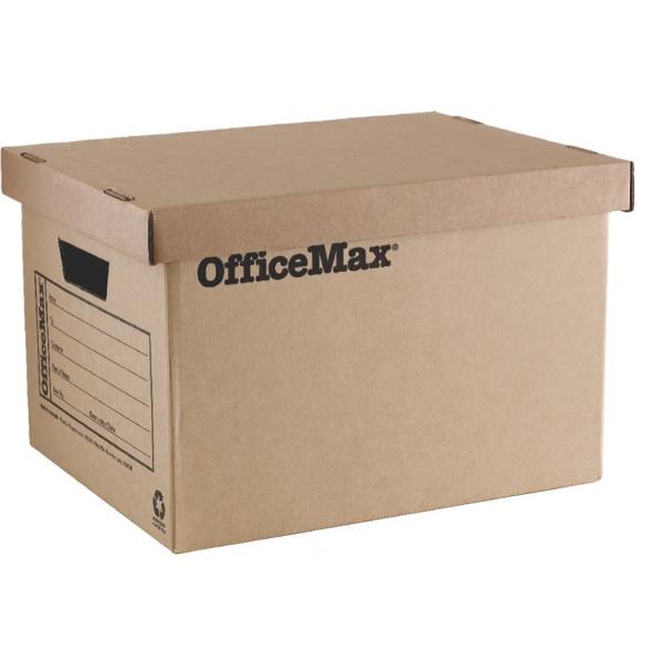 OfficeMax Recycled Archive Box 305x400x260mm, Pack of 5 OfficeMax NZ