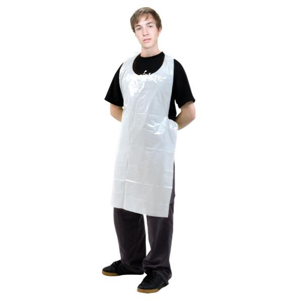 Disposable LDPE Apron 1170x690mm 30 Micron White, Pack of 100 ...