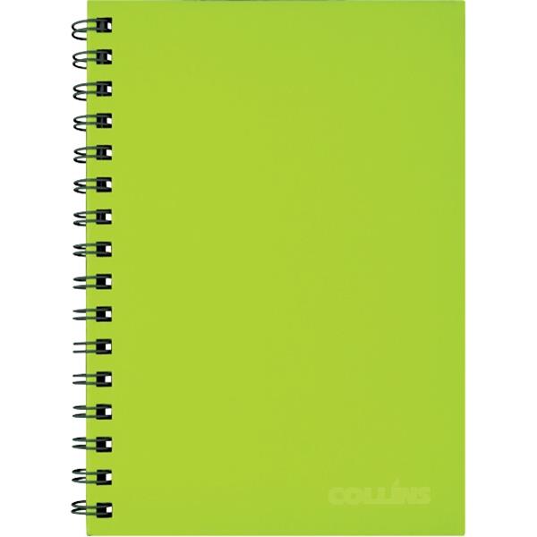 Collins A5+ Hardcover Spiral Notebook Lime Green 200 Pages OfficeMax NZ