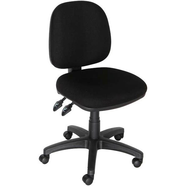 OfficeMax Task Chair Mid Back 3 Levers Black Available Mid September