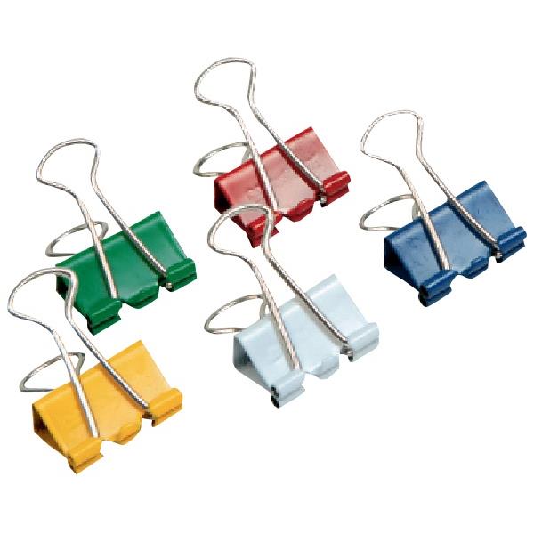 OfficeMax Foldback Clips 19mm Assorted Colours, Box of 36 OfficeMax NZ
