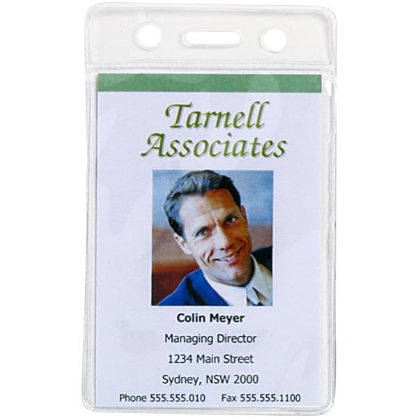 OfficeMax Security ID Card Holder Soft Portrait 85x56mm, Pack of 10