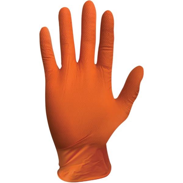 Armour Nitrile Gloves Extra Large Orange, Carton of 10 Packs of 100 ...
