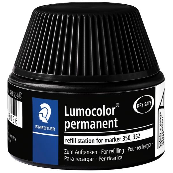 Staedtler Lumocolour Black Permanent Marker Ink Refill Pot OfficeMax NZ