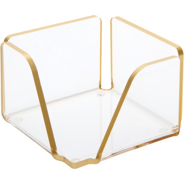Realspace Memo Holder Acrylic With Gold Trim OfficeMax NZ
