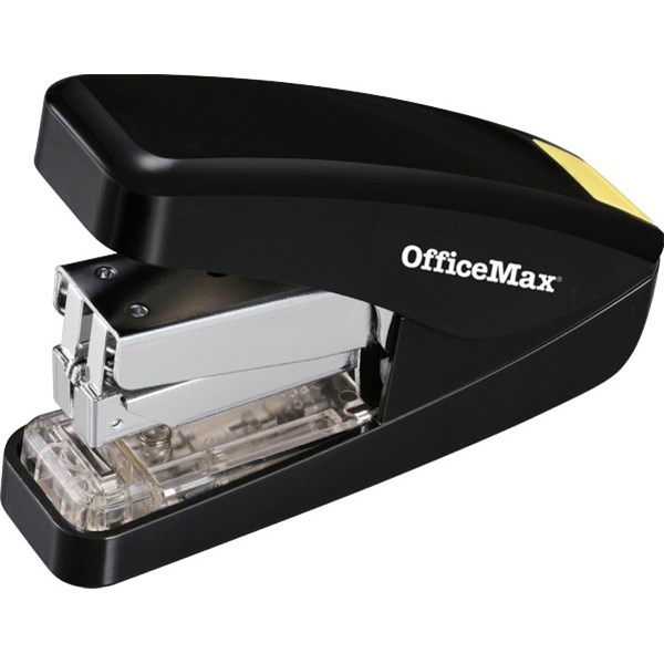 OfficeMax Power Saving Stapler Half Strip 25 Sheet Black OfficeMax NZ