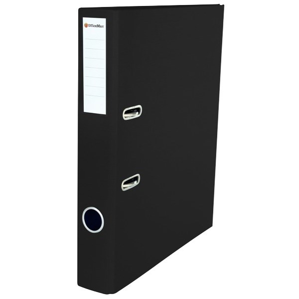 OfficeMax Mini Lever Arch File A4 Black OfficeMax NZ