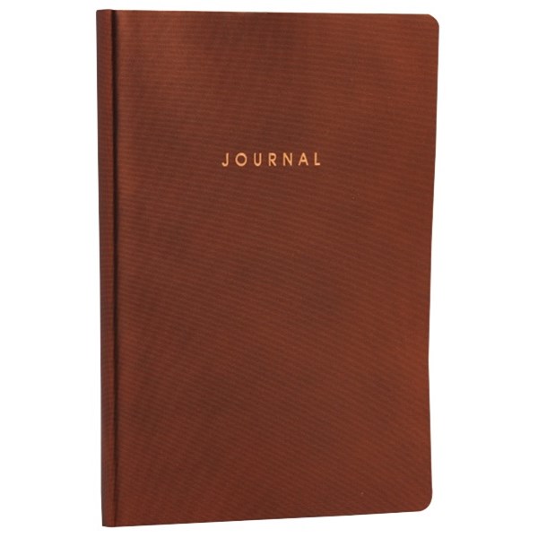 Realspace Mirror Notebook 200x140mm Soft PU Bronze 192 Pages OfficeMax NZ