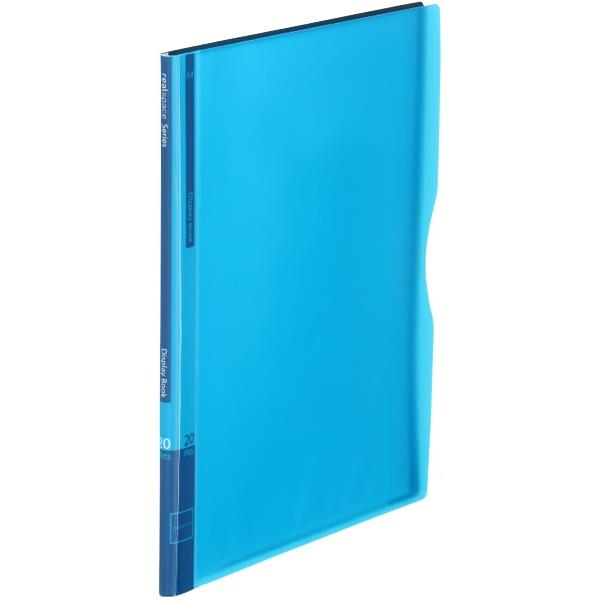 Realspace A4 20 Pocket Display Book NonRefillable Blue OfficeMax NZ