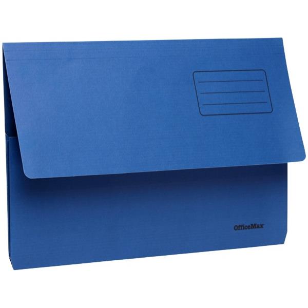 OfficeMax Document Wallet Cardboard Foolscap Navy OfficeMax NZ