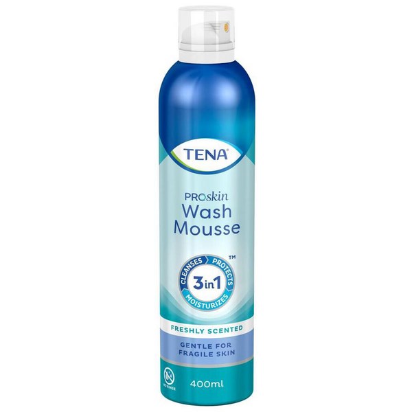 TENA ProSkin Incontinence Wash Mousse 400ml, Carton of 15 OfficeMax NZ