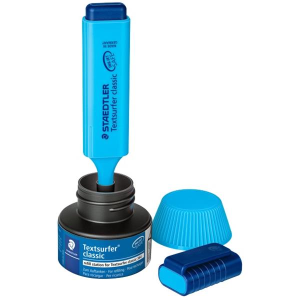 Staedtler Textsurfer Highlighter Refill Pot Blue OfficeMax NZ