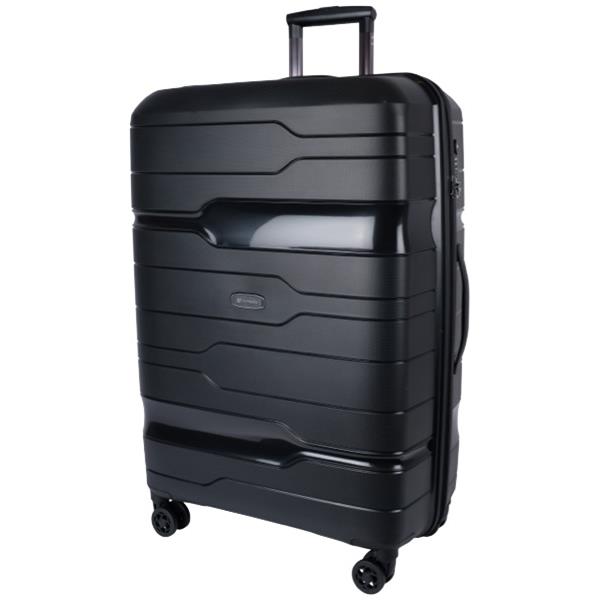 Voyager Piha Suitcase 8 Wheel Large Black OfficeMax NZ