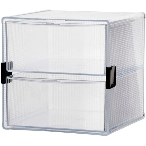 Esselte Modular Desk Organiser Cube, 2 Drawer, 152x152mm OfficeMax NZ