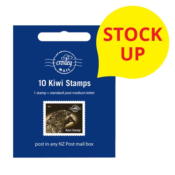 Croxley Kiwi Postage Stamps, Pack of 10 OfficeMax NZ
