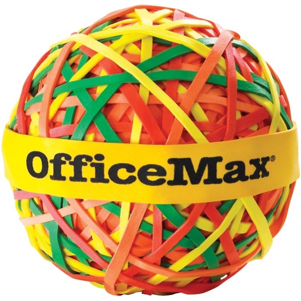 OfficeMax Rubber Band Ball Assorted Colours 114g OfficeMax NZ