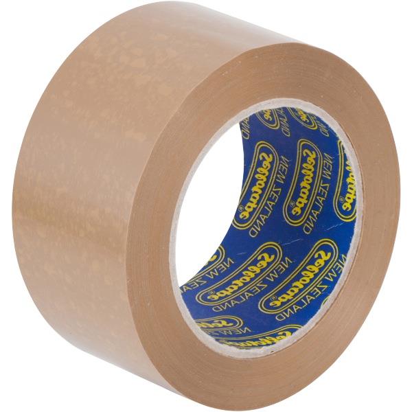 Sellotape 1553 Packaging Tape Low Noise 48mm x 100m Brown OfficeMax NZ