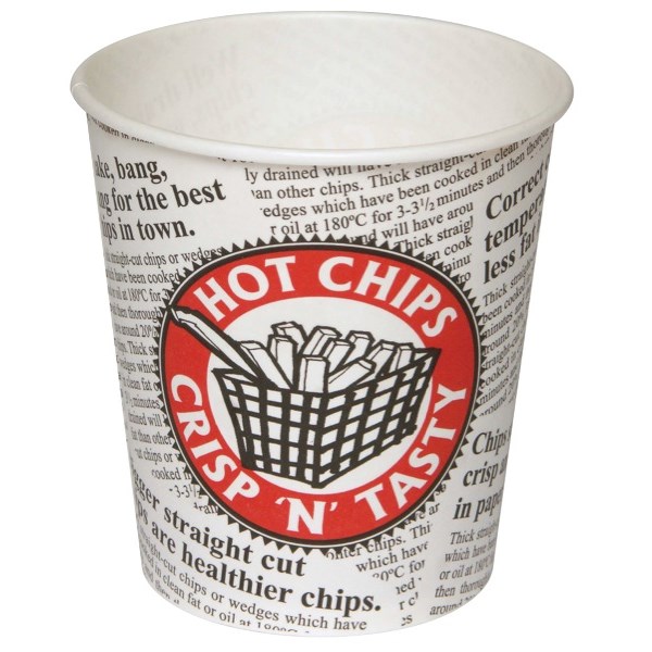 Bioware Hot Chips Paper Cups 440ml, Pack of 50 OfficeMax NZ