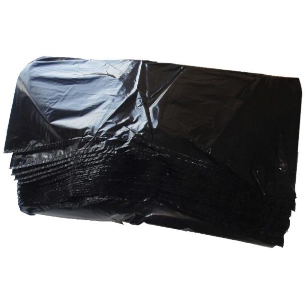 Rubbish Bags 120 Litres 500x380x1350mm 40 Micron Black, Pack of 50