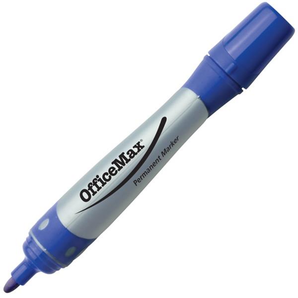 2260700 OfficeMax Blue Permanent Marker Bullet Tip
