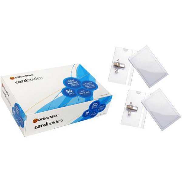 OfficeMax Name Badges With Pin & Clip, Box of 50 OfficeMax NZ