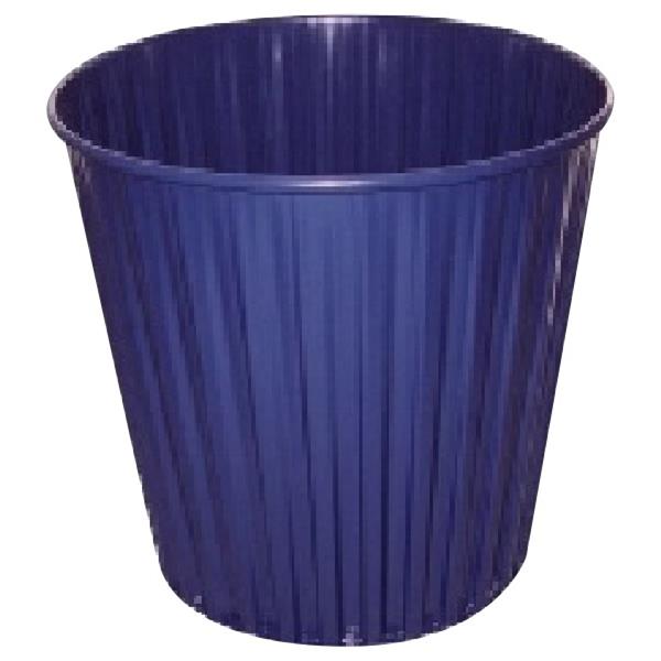 Fluteline Metal Waste Rubbish Bin 15 Litre 30cm Blue OfficeMax NZ