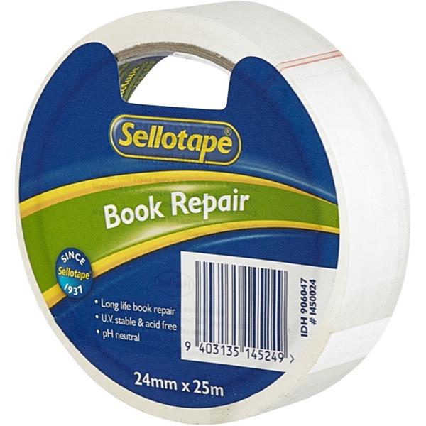 Sellotape 1450 Book Repair Tape 24mmx25m Clear OfficeMax NZ