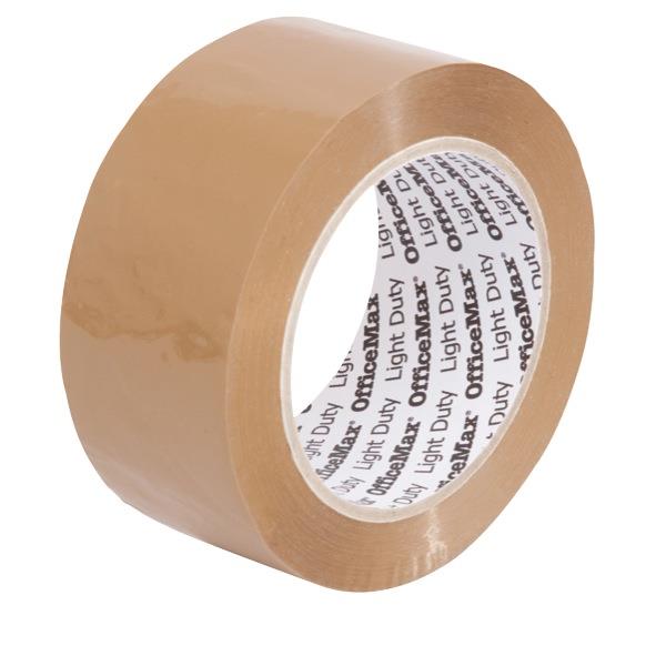 OfficeMax Light Duty Packaging Tape 48mm x 100m Tan Brown OfficeMax NZ