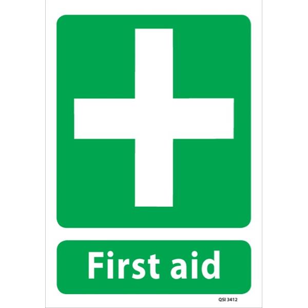 First Aid Safety Sign 340x240mm OfficeMax NZ