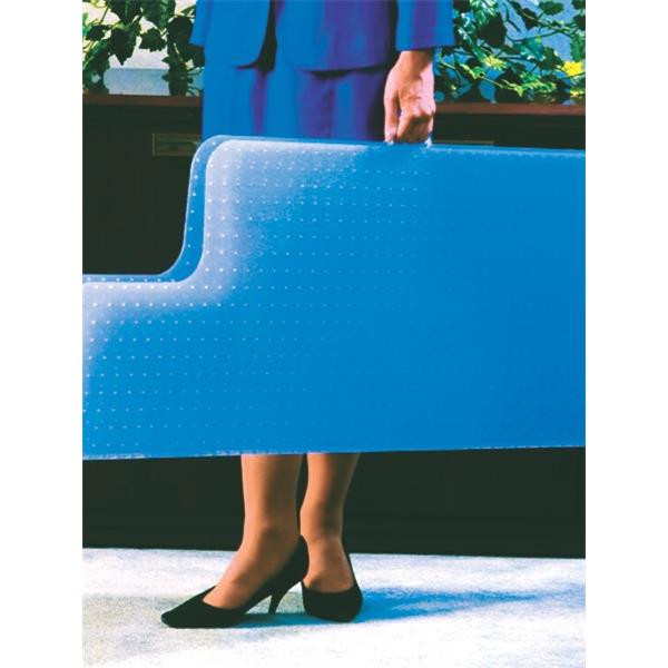 Folding Chairmat Low Pile Keyhole 900x1200mm OfficeMax NZ