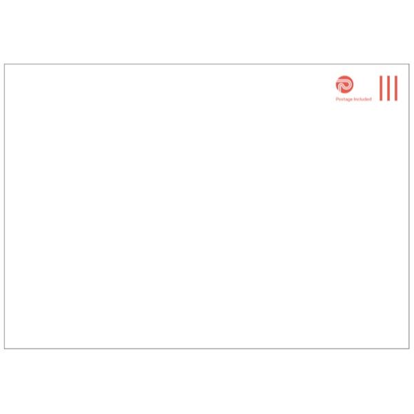 NZ Post C4 Postage Paid Envelopes Seal Easi White 133720, Pack of 5