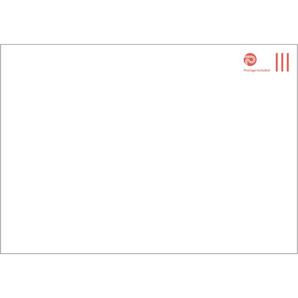 NZ Post C4 Postage Paid Envelopes Seal Easi White 133710, Pack of 50